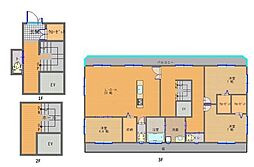 MIZUWATT KYODO A棟 1階3LDKの間取り