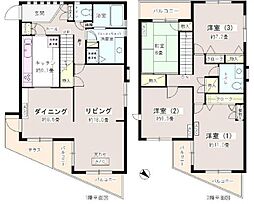 エステージ洗足池 1階4LDKの間取り