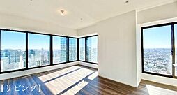 JR山手線 大崎駅 徒歩3分の賃貸マンション 29階3LDKのリビング/ダイニング