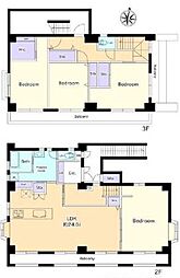 リバーサイドテラス東中野 4LDKの間取図画像