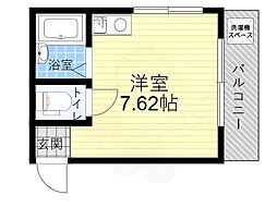 エトワール吉祥寺 2階ワンルームの間取り