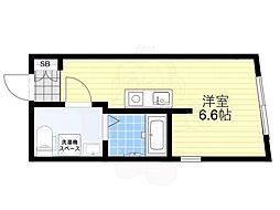 グランシアター ネオ トキワ 地下1階ワンルームの間取り