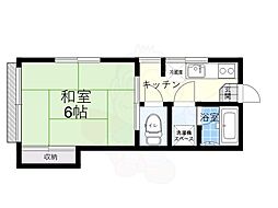 ハイツ西の原 1階/-