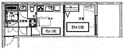 Ｊ−ＡＲＣ吉祥寺 2階1Kの間取り