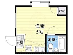 アーチェリーハウス ワンルームの間取図画像