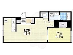 コフレ吉祥寺本町 1LDKの間取図画像