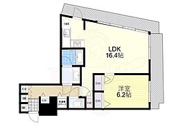 コンシェリア西新宿タワーズウエスト 1LDKの間取図画像