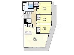 コンシェリア西新宿タワーズウエスト 3LDKの間取図画像