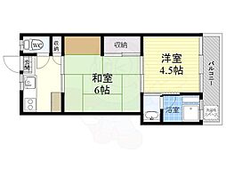 大七荘 2Kの間取図画像