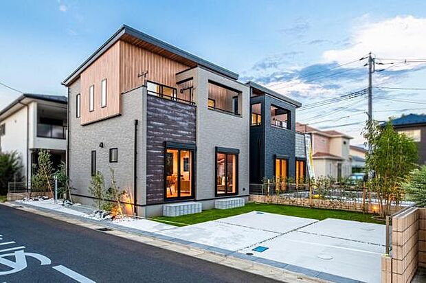 ＜外観・住協建設施工例＞駐車スペース2台以上欲しい、庭が欲しい、ウッドデッキが欲しい等々、ご希望をお聞かせください♪