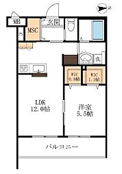 ＡＦ　ワイプアメリア[ヘーベルメゾン・Wi-Fi付] 2階
