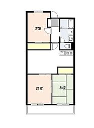 JR武蔵野線 南流山駅 徒歩13分の賃貸マンション 3階3DKの間取り