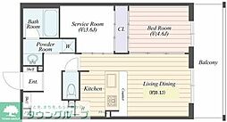 つくばエクスプレス 柏の葉キャンパス駅 徒歩5分の賃貸マンション 3階2LDKの間取り