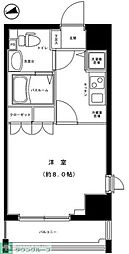 JR常磐線 我孫子駅 徒歩5分の賃貸マンション 2階1Kの間取り