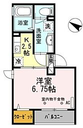 京成金町線 京成金町駅 徒歩6分の賃貸アパート 3階1Kの間取り