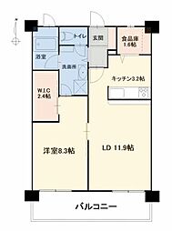 つくばエクスプレス 南流山駅 徒歩8分の賃貸マンション 5階1LDKの間取り