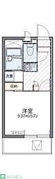 レオパレスオネスティIII 1階1Kの間取り