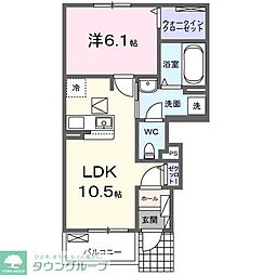 グラン クリュB 1LDKの間取図画像