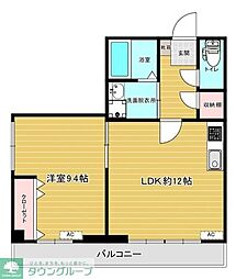 リファレンス愛宕 1LDKの間取図画像