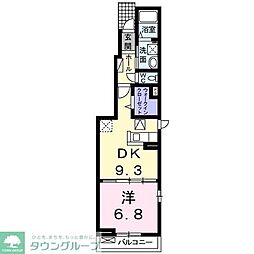 ブリッサ 1LDKの間取図画像