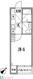 ステージ柏壱番館 1Kの間取図画像