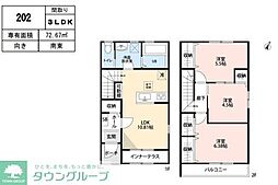 リーブルファイン愛宕駅前I 3LDKの間取図画像