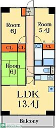 メゾンイソップ新松戸 3LDKの間取図画像