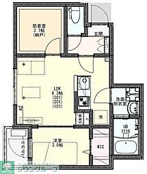 KLEIS馬橋V 1SLDKの間取図画像