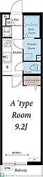 リブリ・EspoirK 1Kの間取図画像