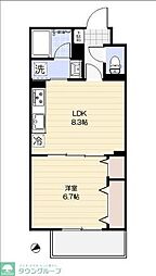 Sofi新松戸 1LDKの間取図画像