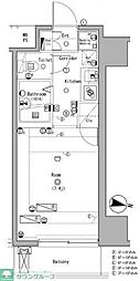 ラグジュアリーガーデン東松戸 ワンルームの間取図画像