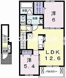 ベラルーナ 2階/-