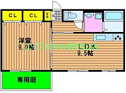 ステイヒル 1LDKの間取図画像