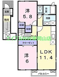 ウッディーベルＢ 2階