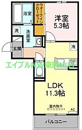 エンジェルガーデン 1LDKの間取図画像