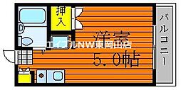 メゾン司B 1Kの間取図画像