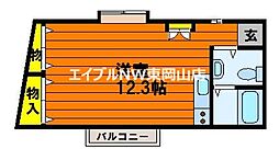 YCH ワンルームの間取図画像
