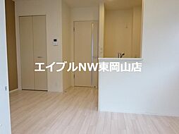 ナチュラル 2階1LDKのリビング/ダイニング