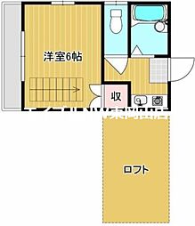 ファミーユＭ’s 1階1Kの間取り