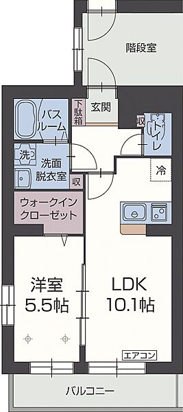 同じ建物の物件間取り写真 - ID:222016383368