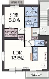 間取図画像 1LDK