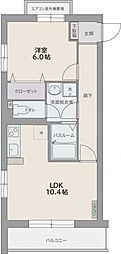 セフィーロ 1LDKの間取図画像