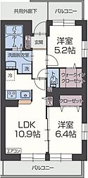 フランシエロ 2LDKの間取図画像