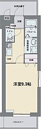 セボージャ 1Kの間取図画像