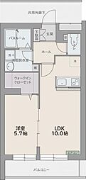 セフィーロ 1LDKの間取図画像