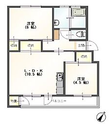 間取図画像 2LDK