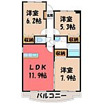 宇都宮市鶴田1丁目 3階建 築12年のイメージ