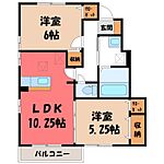 真岡市亀山3丁目 2階建 築18年のイメージ