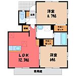 下野市駅東5丁目 2階建 築8年のイメージ