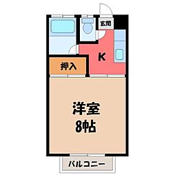 間取図画像 1K